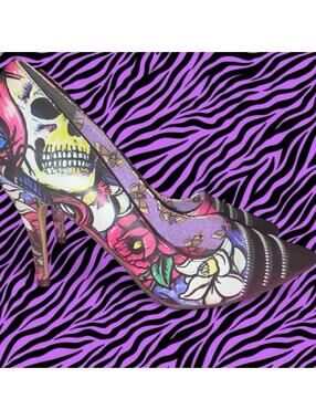 Remind him you are 'Dead Crazy' with these INSANE Iron Fist Muerte heels